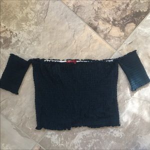 Smocked off the shoulder